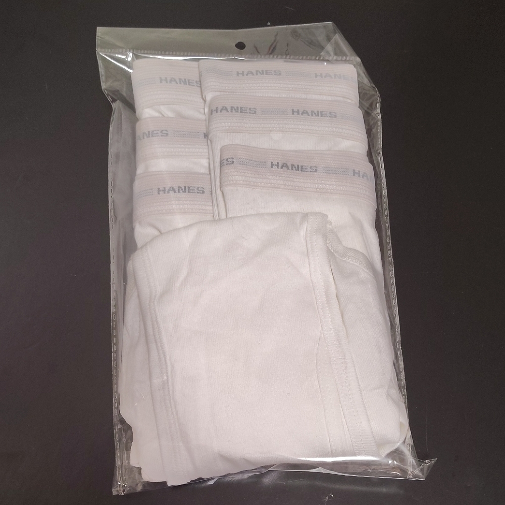 Hanes Vintage Men's Classic White Briefs Sz 38 3 Lot. - Picture 2 of 6